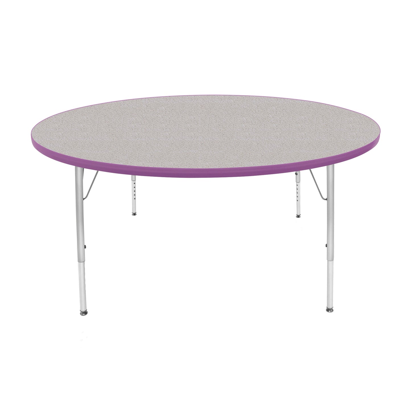 Mahar Creative Colors Large Round Activity Table Preschool Height Adjustable Legs 60" Dia x 17" - 25" H (MHR-60RNLO)