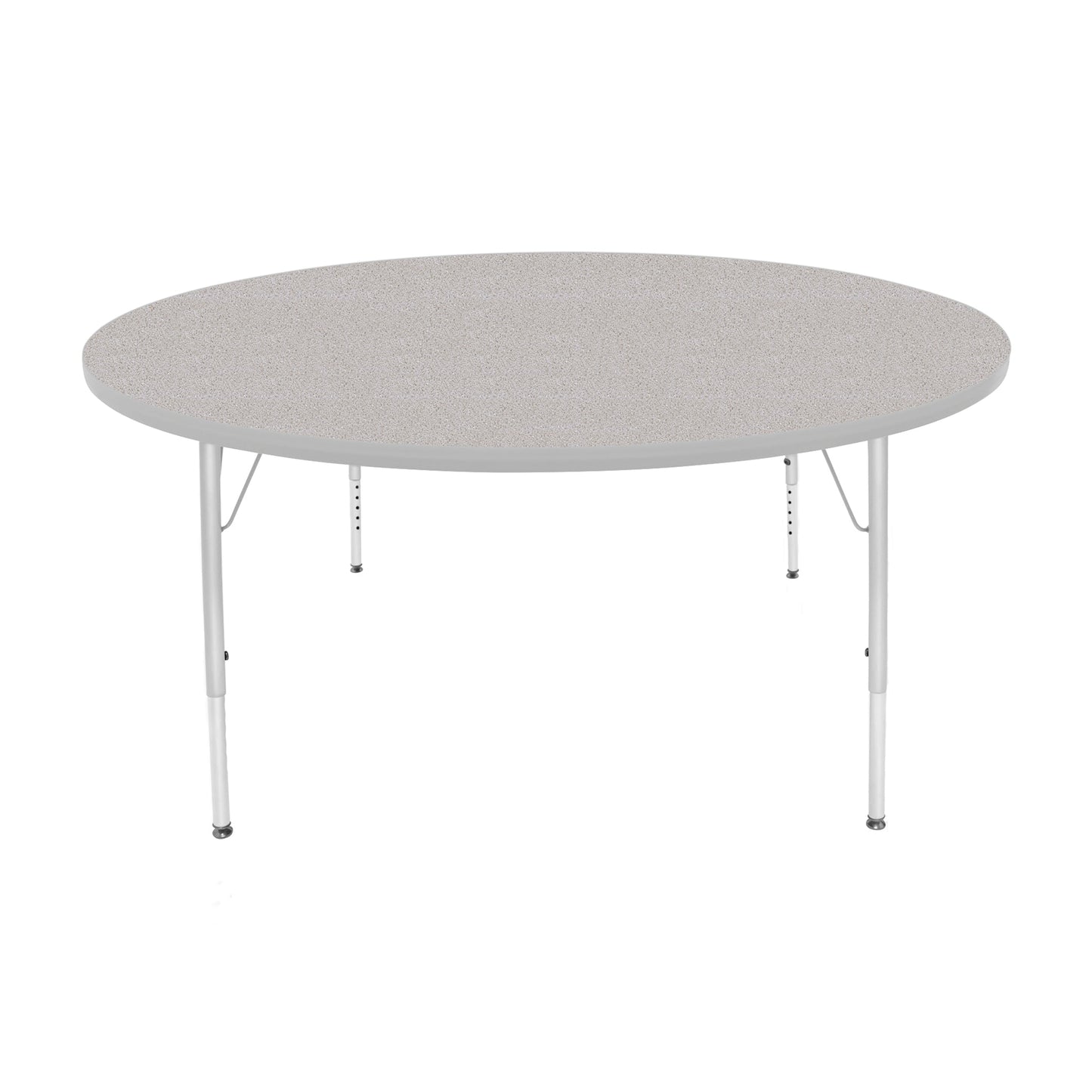 Mahar Creative Colors Large Round Activity Table Preschool Height Adjustable Legs 60" Dia x 17" - 25" H (MHR-60RNLO)