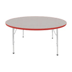 Mahar Creative Colors Large Round Activity Table Preschool Height Adjustable Legs 60