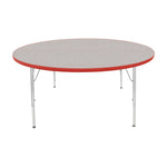 Mahar Creative Colors Large Round Activity Table Preschool Height Adjustable Legs 60