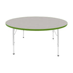 Mahar Creative Colors Large Round Activity Table Preschool Height Adjustable Legs 60