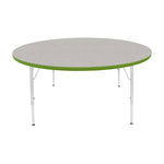 Mahar Creative Colors Large Round Activity Table Preschool Height Adjustable Legs 60