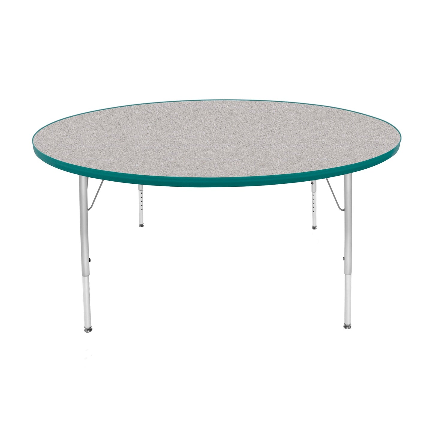 Mahar Creative Colors Large Round Activity Table Preschool Height Adjustable Legs 60" Dia x 17" - 25" H (MHR-60RNLO)