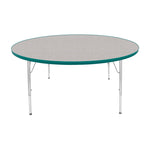 Mahar Creative Colors Large Round Activity Table Preschool Height Adjustable Legs 60