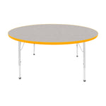 Mahar Creative Colors Large Round Activity Table Preschool Height Adjustable Legs 60