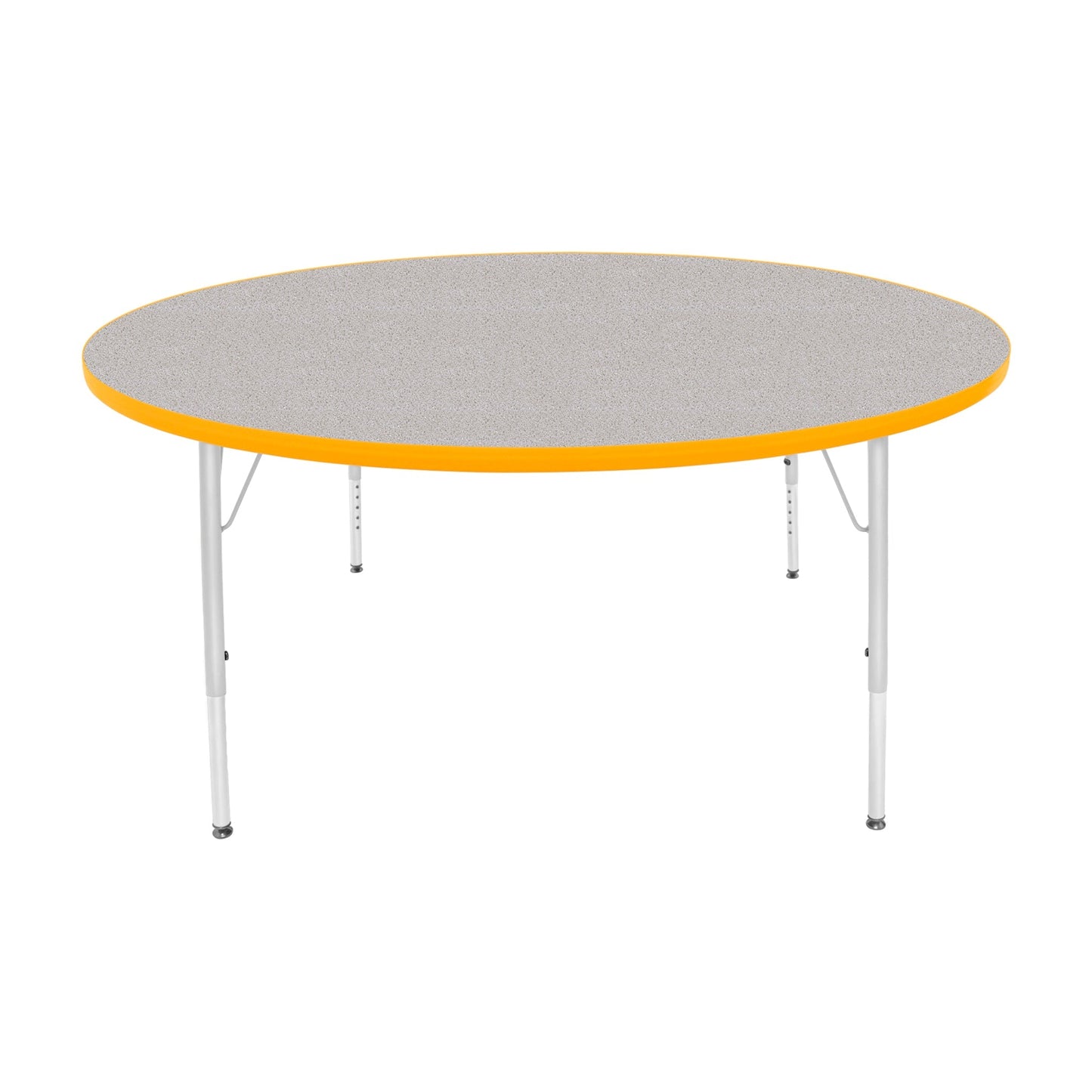 Mahar Creative Colors Large Round Activity Table Preschool Height Adjustable Legs 60" Dia x 17" - 25" H (MHR-60RNLO)