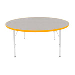Mahar Creative Colors Large Round Activity Table Preschool Height Adjustable Legs 60