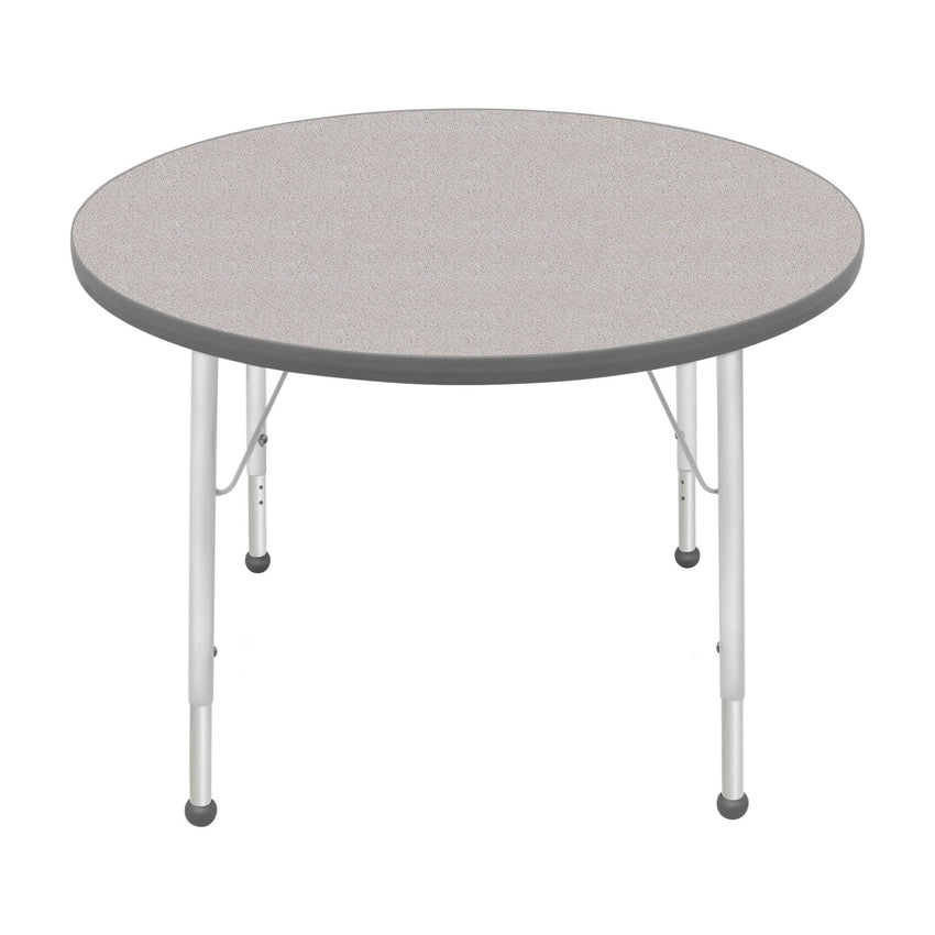 Special Sale - Mahar Creative Colors Round Activity Table with Heavy Duty Laminate Top 36" Dia x 21" - 30" H (MHR - SUR - TABLE - 36RN) - SchoolOutlet