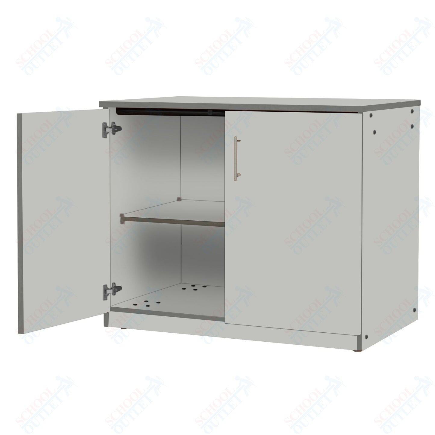 Marco Mobile Base Casegoods Cabinet with Doors 1 Adjustable Shelf - 30"H x 36"W (3301 - 36303) - SchoolOutlet