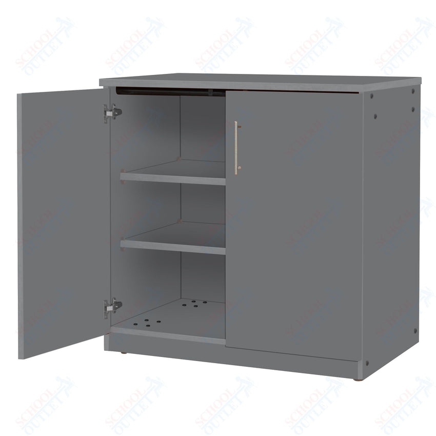 Marco Mobile Base Casegoods Cabinet with Doors 2 Adjustable Shelves - 36"H x 36"W (3301 - 36363) - SchoolOutlet