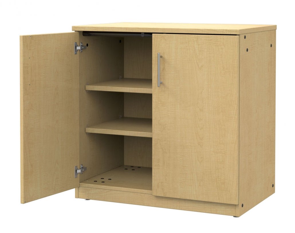 Marco Mobile Base Casegoods Cabinet with Doors 2 Adjustable Shelves - 36"H x 36"W (3301 - 36363) - SchoolOutlet