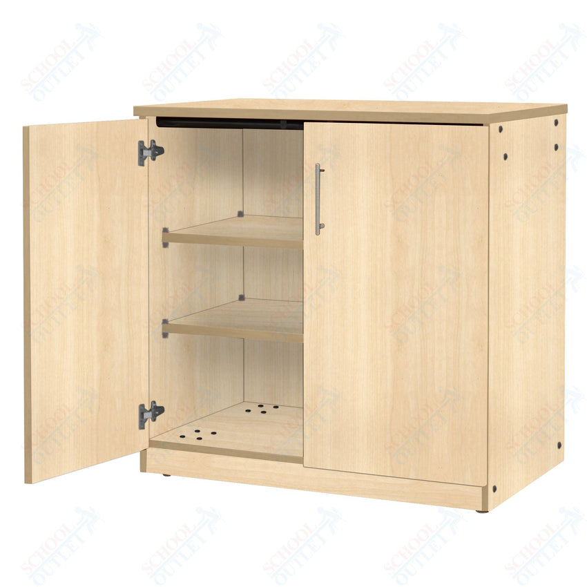 Marco Mobile Base Casegoods Cabinet with Doors 2 Adjustable Shelves - 36"H x 36"W (3301 - 36363) - SchoolOutlet