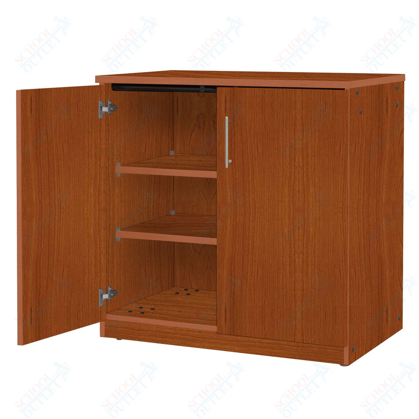 Marco Mobile Base Casegoods Cabinet with Doors 2 Adjustable Shelves - 36"H x 36"W (3301 - 36363) - SchoolOutlet