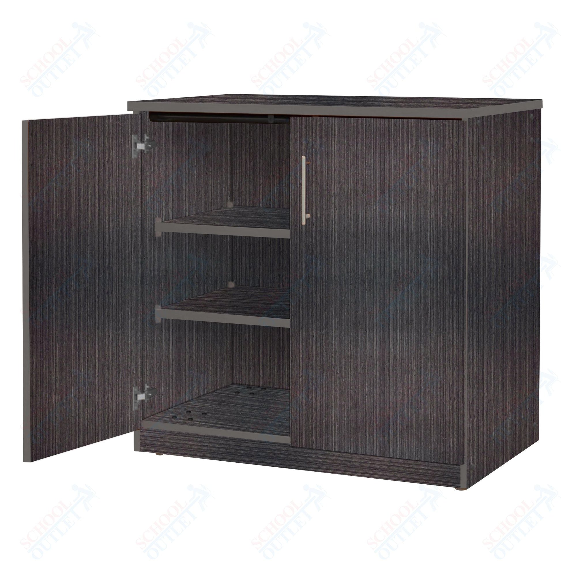 Marco Mobile Base Casegoods Cabinet with Doors 2 Adjustable Shelves - 36"H x 36"W (3301 - 36363) - SchoolOutlet