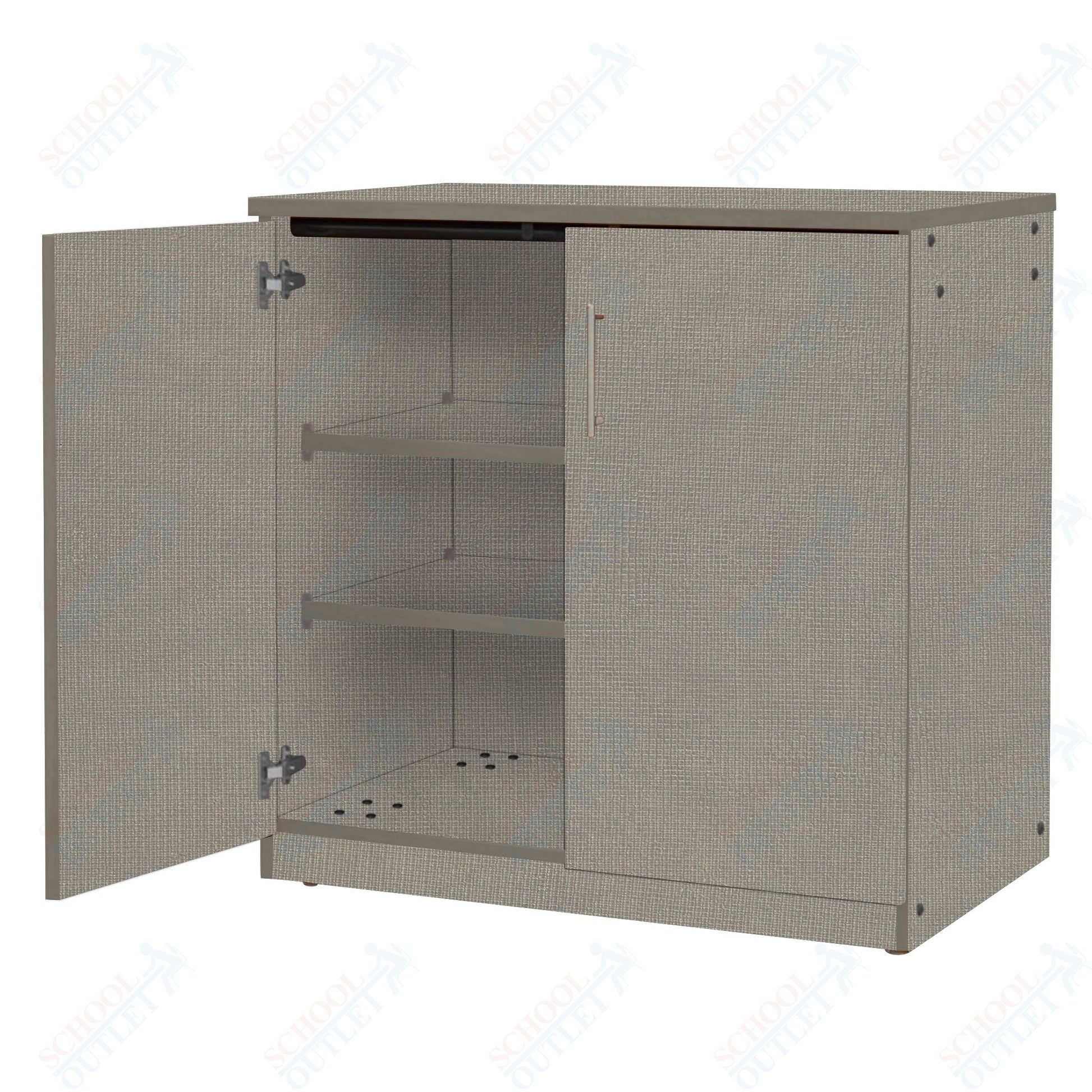 Marco Mobile Base Casegoods Cabinet with Doors 2 Adjustable Shelves - 36"H x 36"W (3301 - 36363) - SchoolOutlet