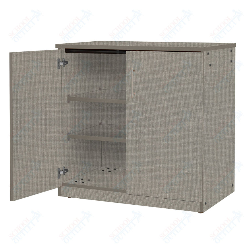 Marco Mobile Base Casegoods Cabinet with Doors 2 Adjustable Shelves - 36"H x 36"W (3301 - 36363) - SchoolOutlet