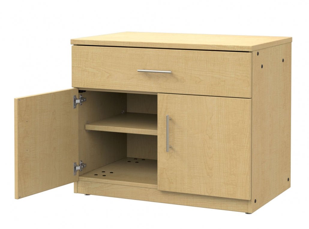 Marco Mobile Base Casegoods Cabinet with 1 Drawer, 2 Doors and 1 Adjustable Shelf - 30"H x 36"W (3302 - 36303) - SchoolOutlet