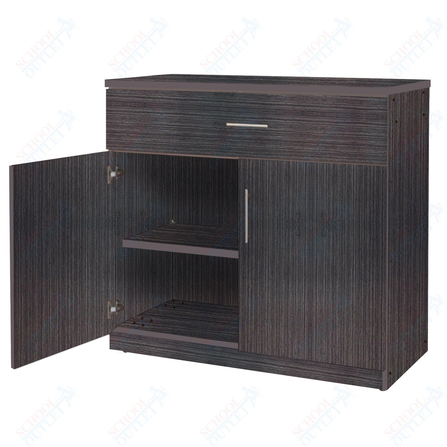 Marco Mobile Base Casegoods Cabinet with 1 Drawer, 2 Doors and 1 Adjustable Shelf - 30"H x 36"W (3302 - 36303) - SchoolOutlet