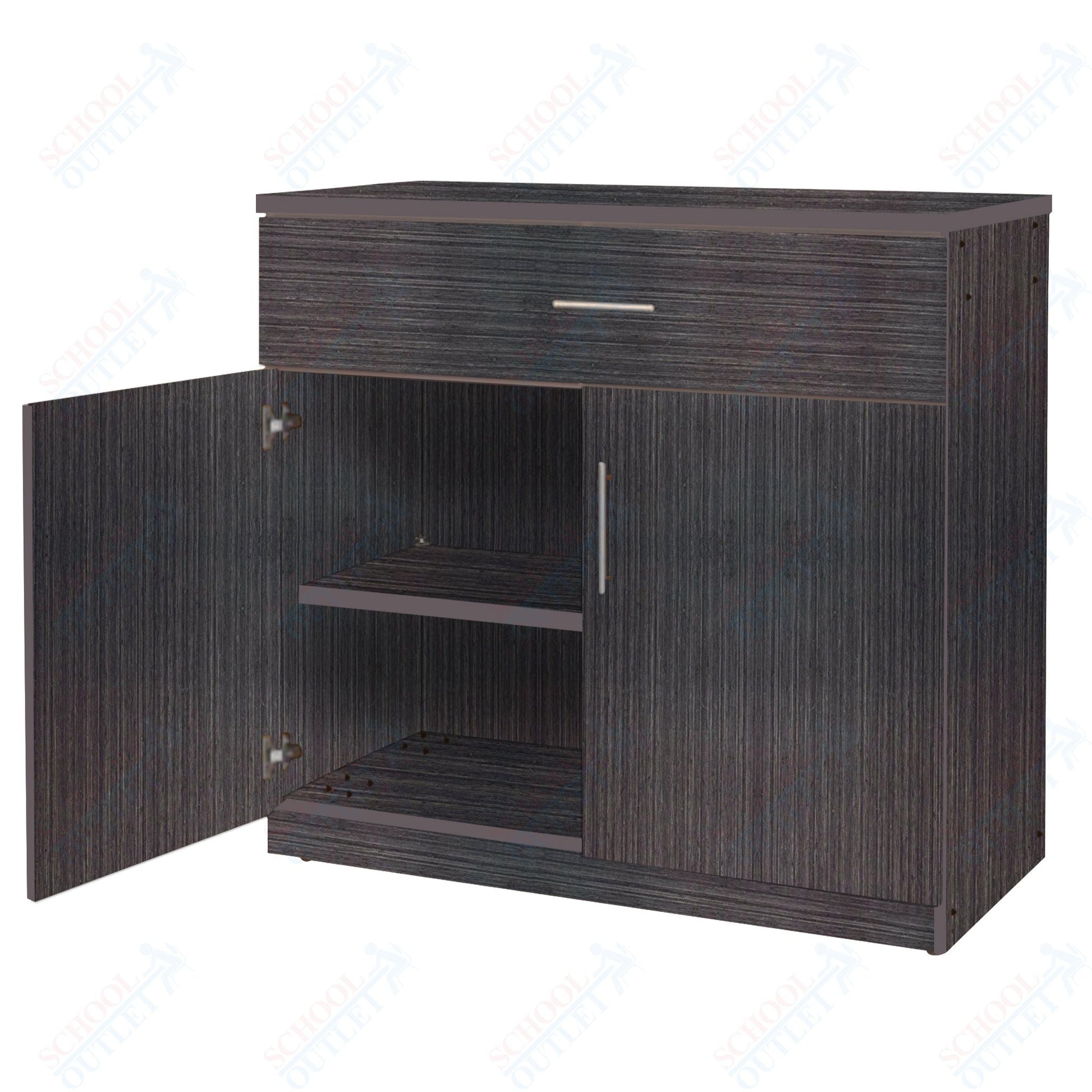 Marco Mobile Base Casegoods Cabinet with 1 Drawer, 2 Doors and 1 Adjustable Shelf - 30"H x 36"W (3302 - 36303) - SchoolOutlet