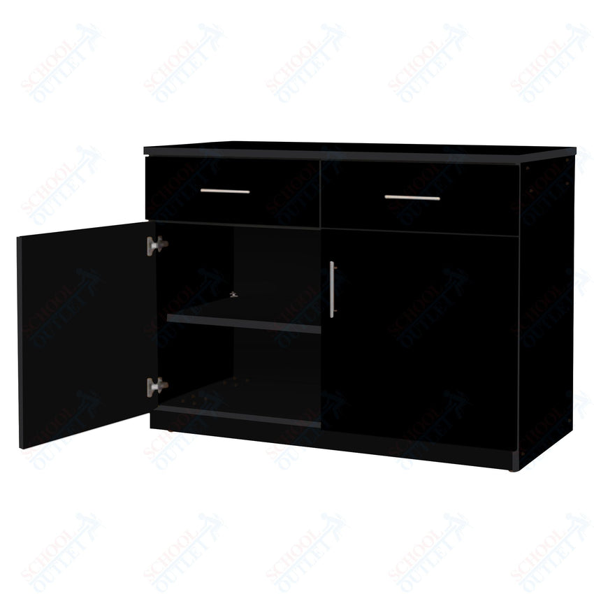 Marco Mobile Base Casegoods Cabinet with 2 Drawer, 2 Doors and 2 Adjustable Shelves - 36"H x 48"W (3302 - 48363) - SchoolOutlet