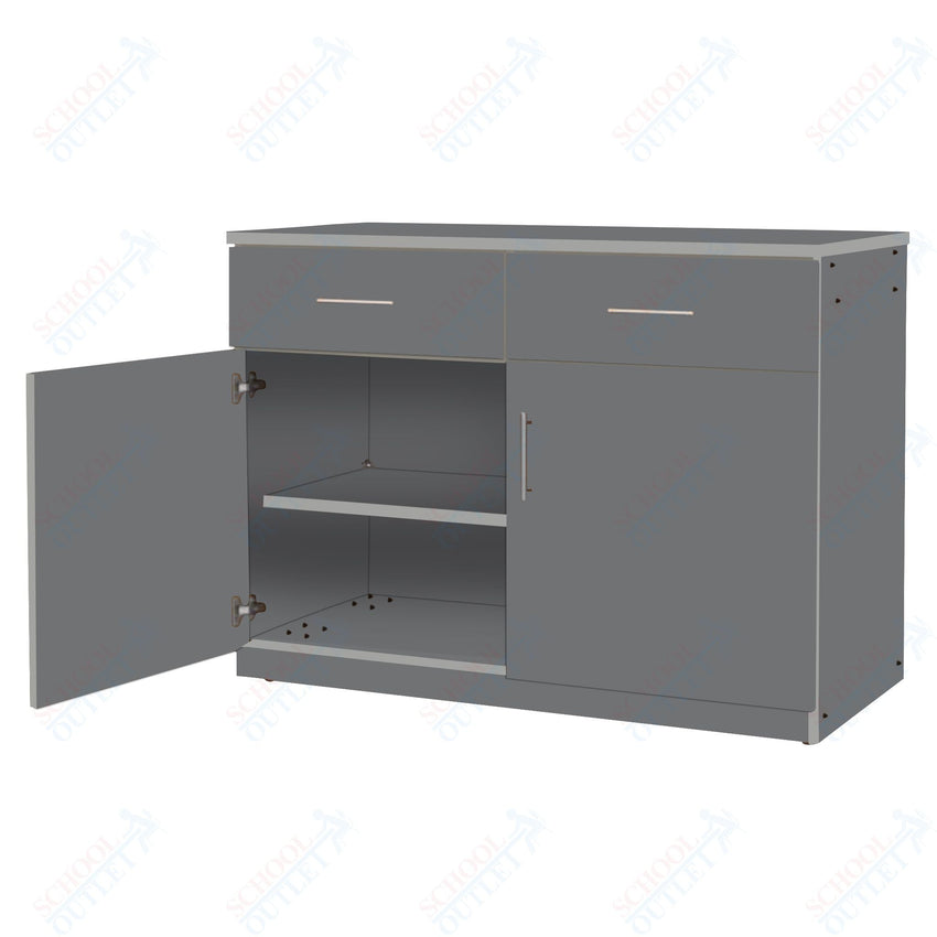 Marco Mobile Base Casegoods Cabinet with 2 Drawer, 2 Doors and 2 Adjustable Shelves - 36"H x 48"W (3302 - 48363) - SchoolOutlet