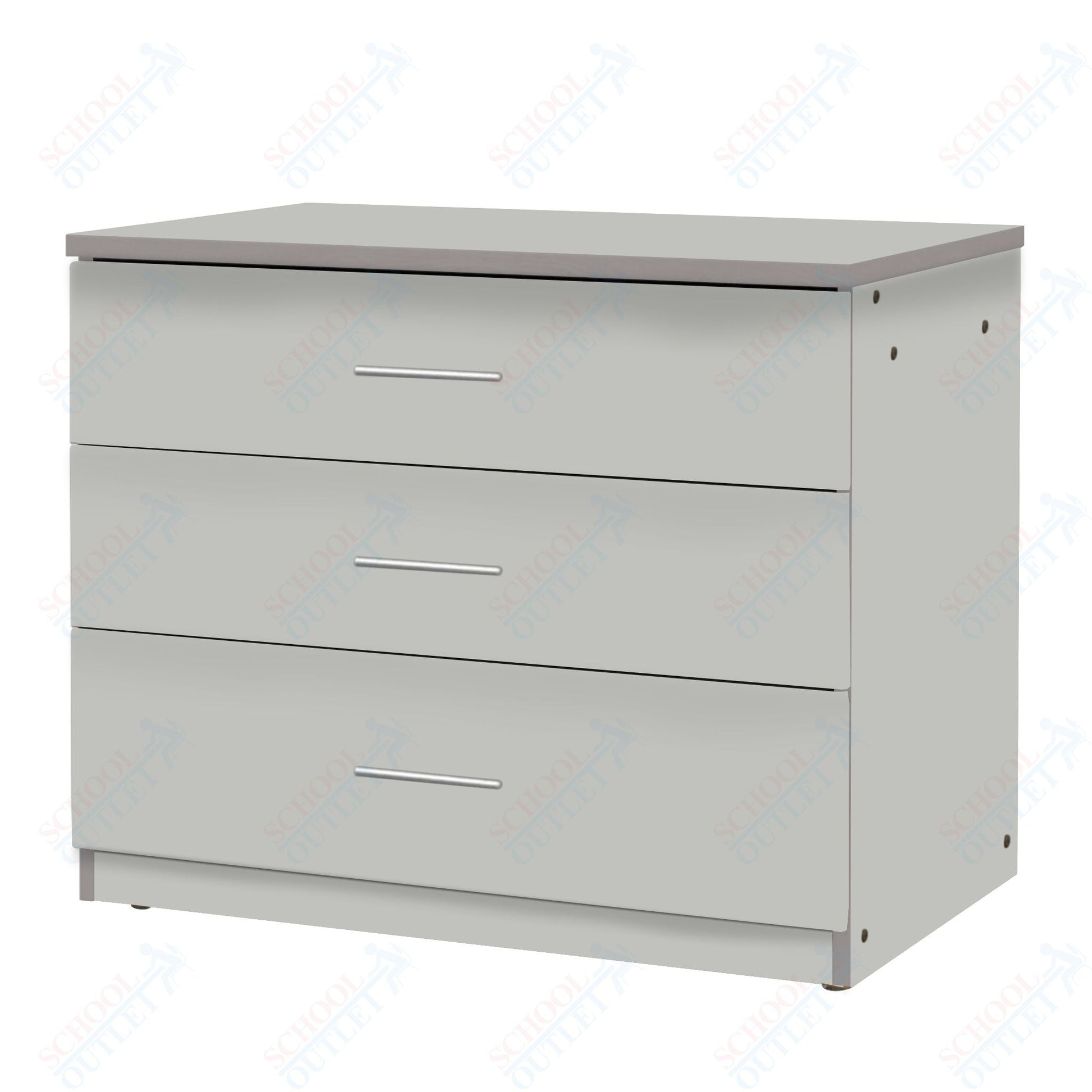 Marco Mobile Base Casegoods Cabinet with 3 Drawers - 30"H x 36"W (3303 - 36303) - SchoolOutlet