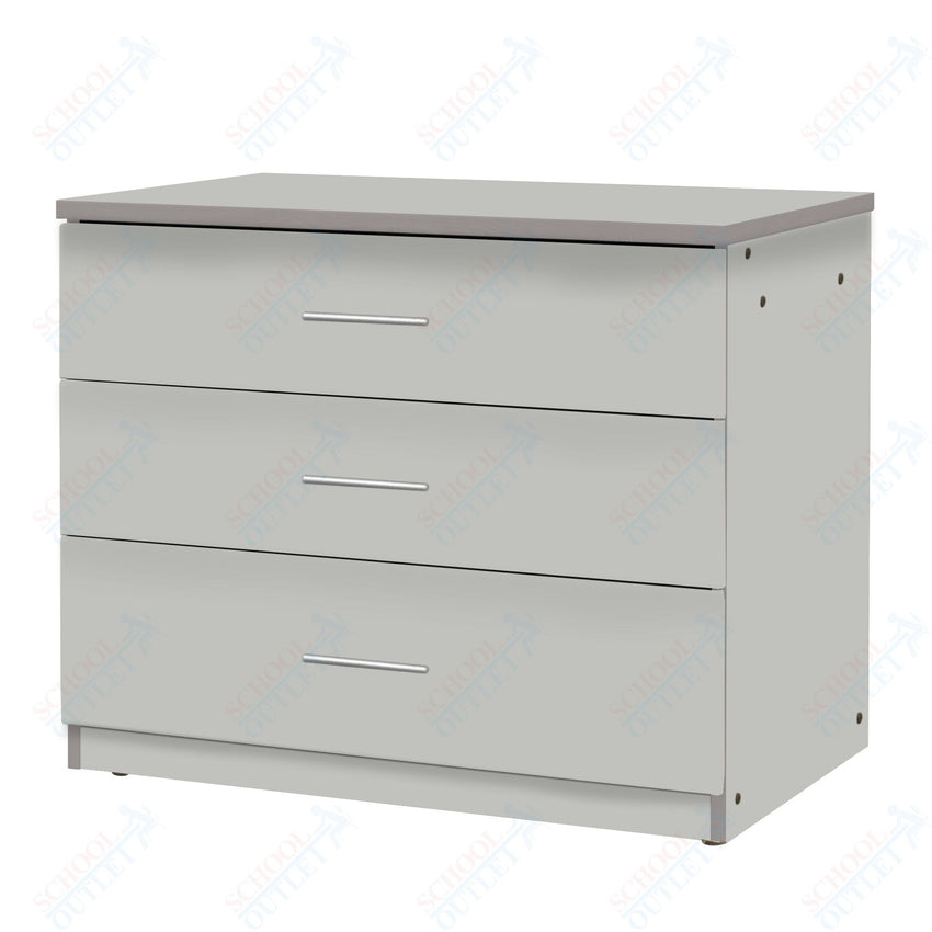 Marco Mobile Base Casegoods Cabinet with 3 Drawers - 30"H x 36"W (3303 - 36303) - SchoolOutlet