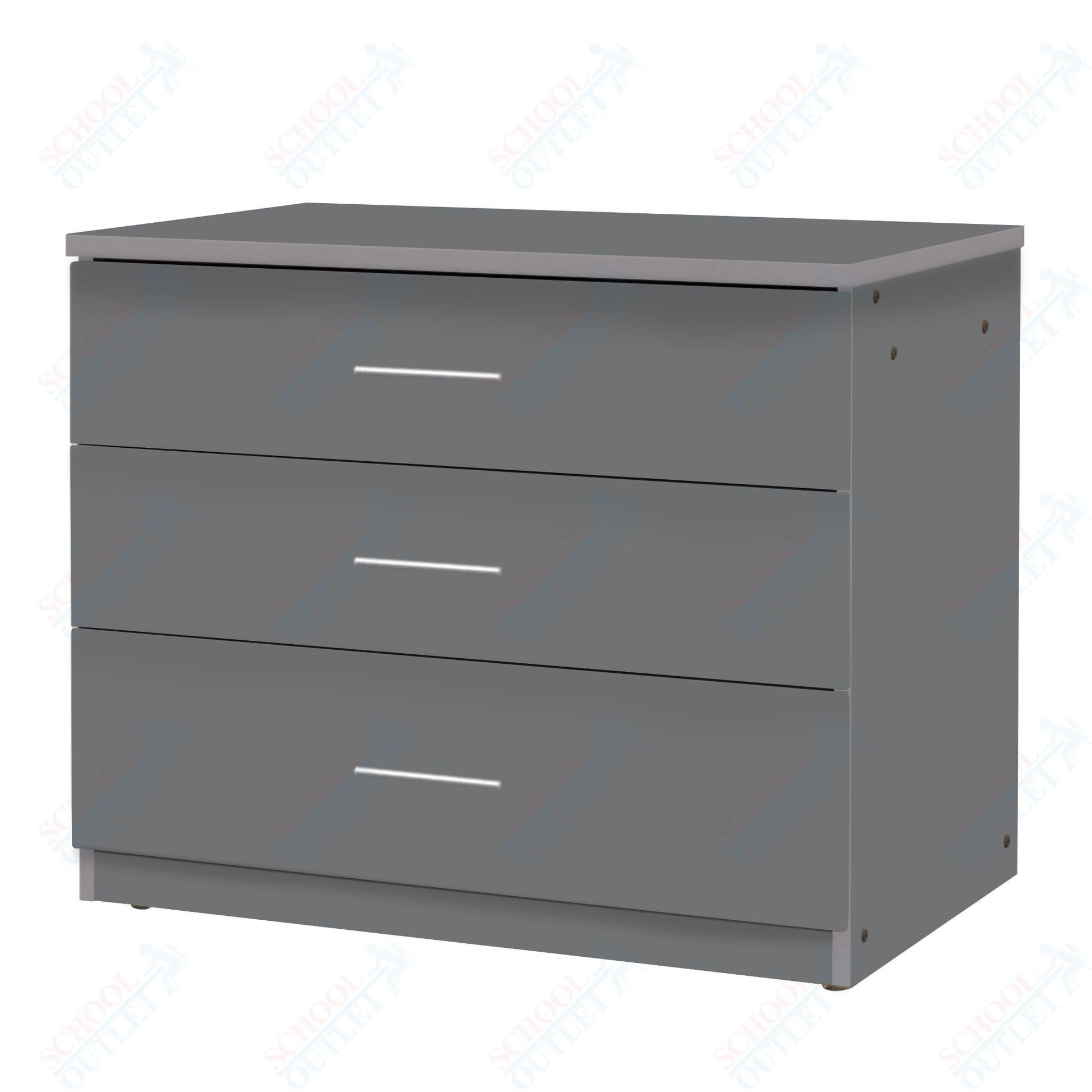Marco Mobile Base Casegoods Cabinet with 3 Drawers - 30"H x 36"W (3303 - 36303) - SchoolOutlet