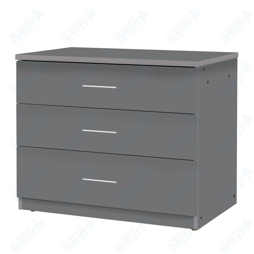 Marco Mobile Base Casegoods Cabinet with 3 Drawers - 30"H x 36"W (3303 - 36303) - SchoolOutlet