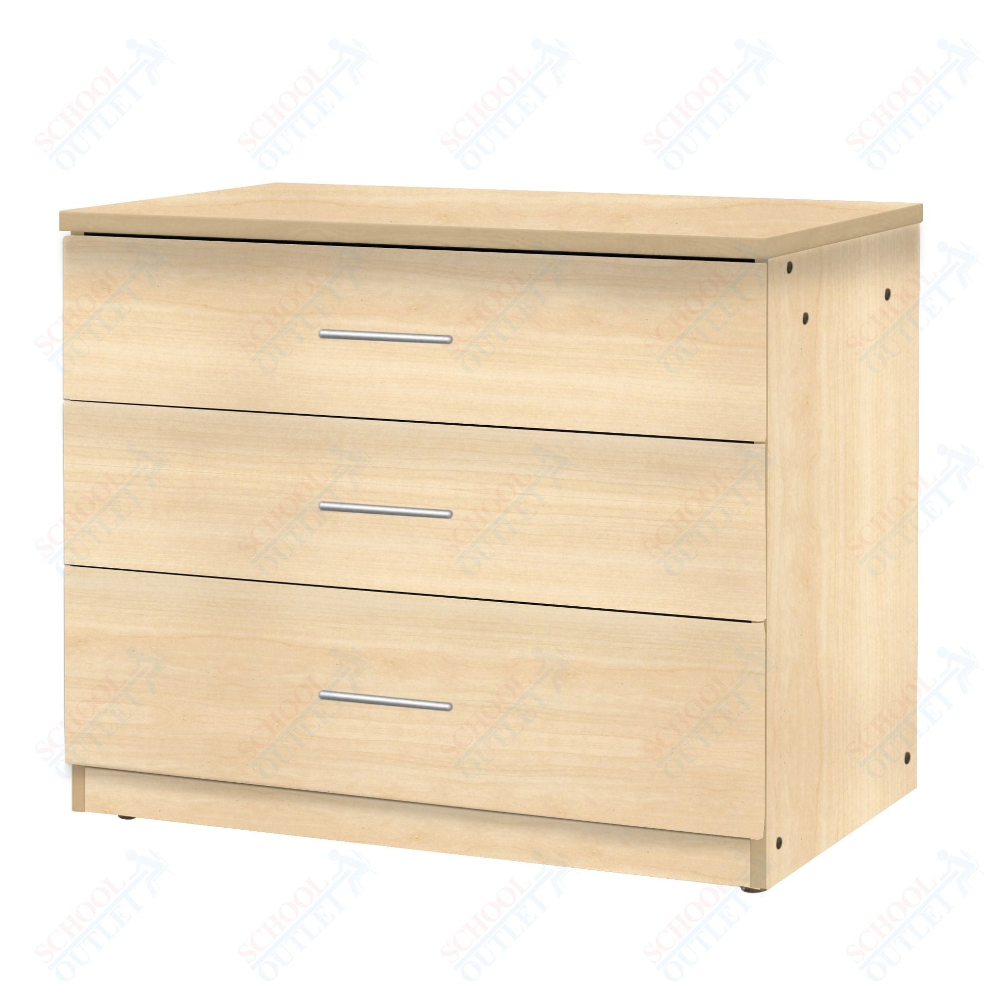 Marco Mobile Base Casegoods Cabinet with 3 Drawers - 30"H x 36"W (3303 - 36303) - SchoolOutlet