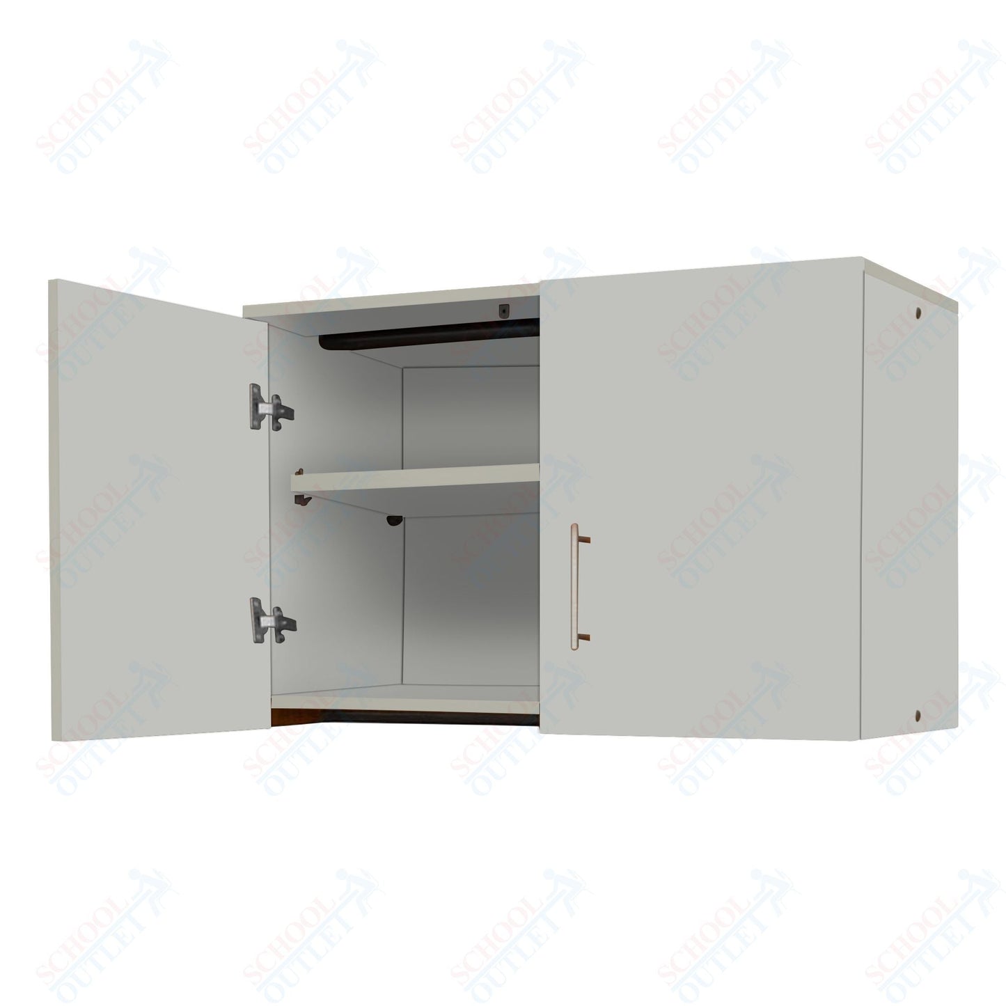 Marco Mobile Base Casegoods Wall Cabinet with 2 Doors, 1 Adjustable Shelf - 24"H x 36"W (3321 - 36241) - SchoolOutlet