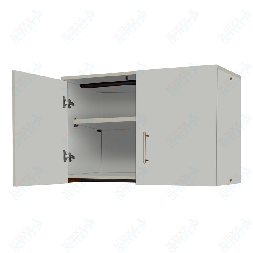 Marco Mobile Base Casegoods Wall Cabinet with 2 Doors, 1 Adjustable Shelf - 24"H x 36"W (3321 - 36241) - SchoolOutlet