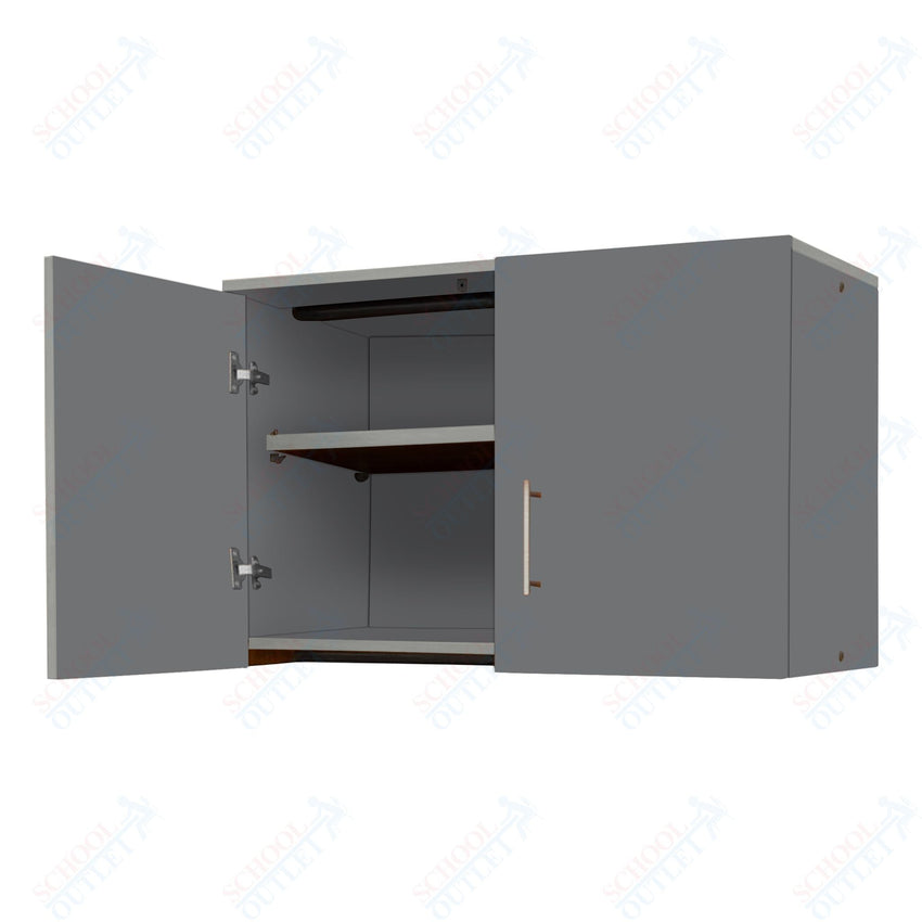 Marco Mobile Base Casegoods Wall Cabinet with 2 Doors, 1 Adjustable Shelf - 24"H x 36"W (3321 - 36241) - SchoolOutlet