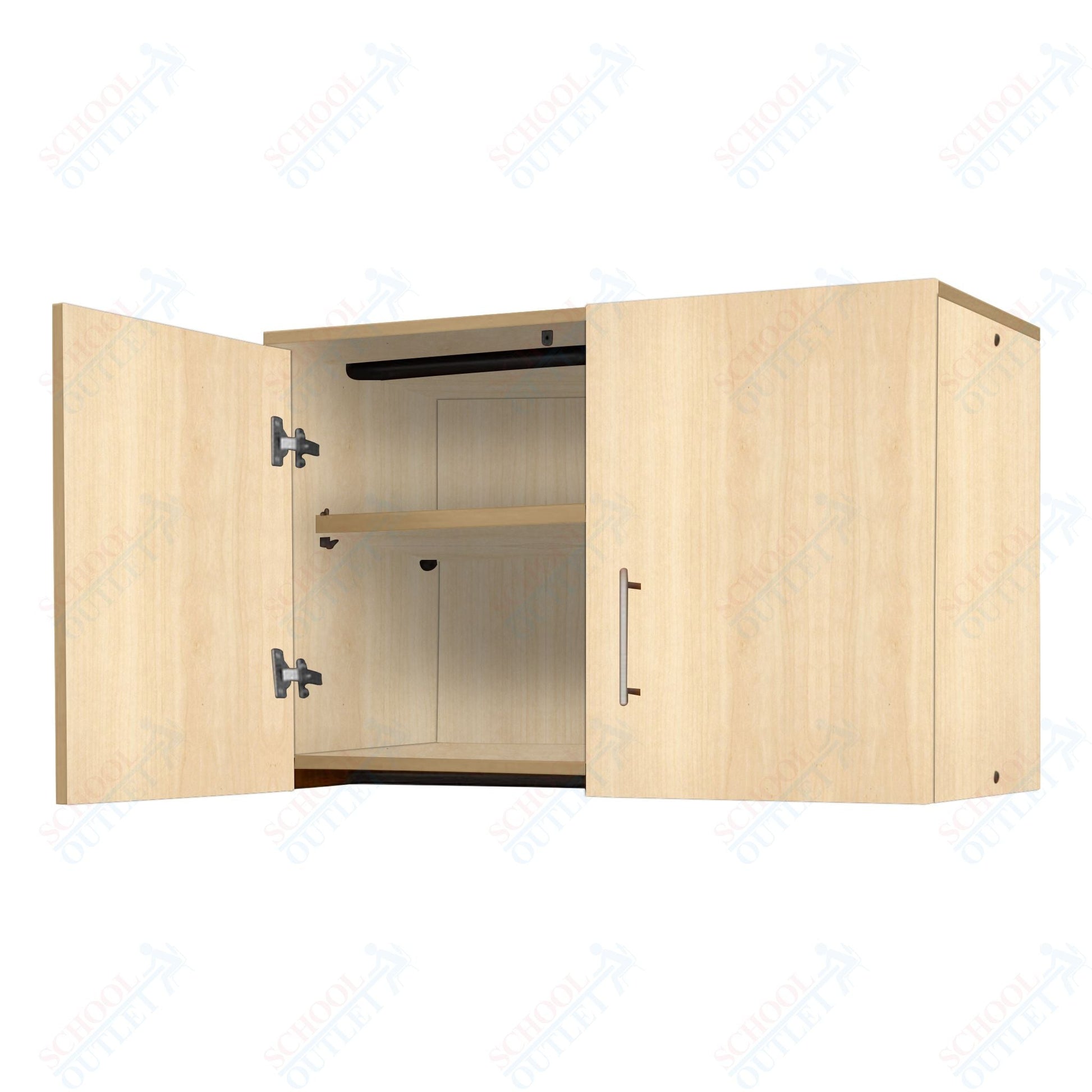 Marco Mobile Base Casegoods Wall Cabinet with 2 Doors, 1 Adjustable Shelf - 24"H x 36"W (3321 - 36241) - SchoolOutlet
