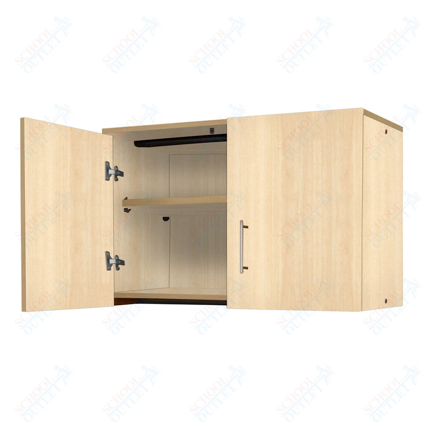 Marco Mobile Base Casegoods Wall Cabinet with 2 Doors, 1 Adjustable Shelf - 24"H x 36"W (3321 - 36241) - SchoolOutlet
