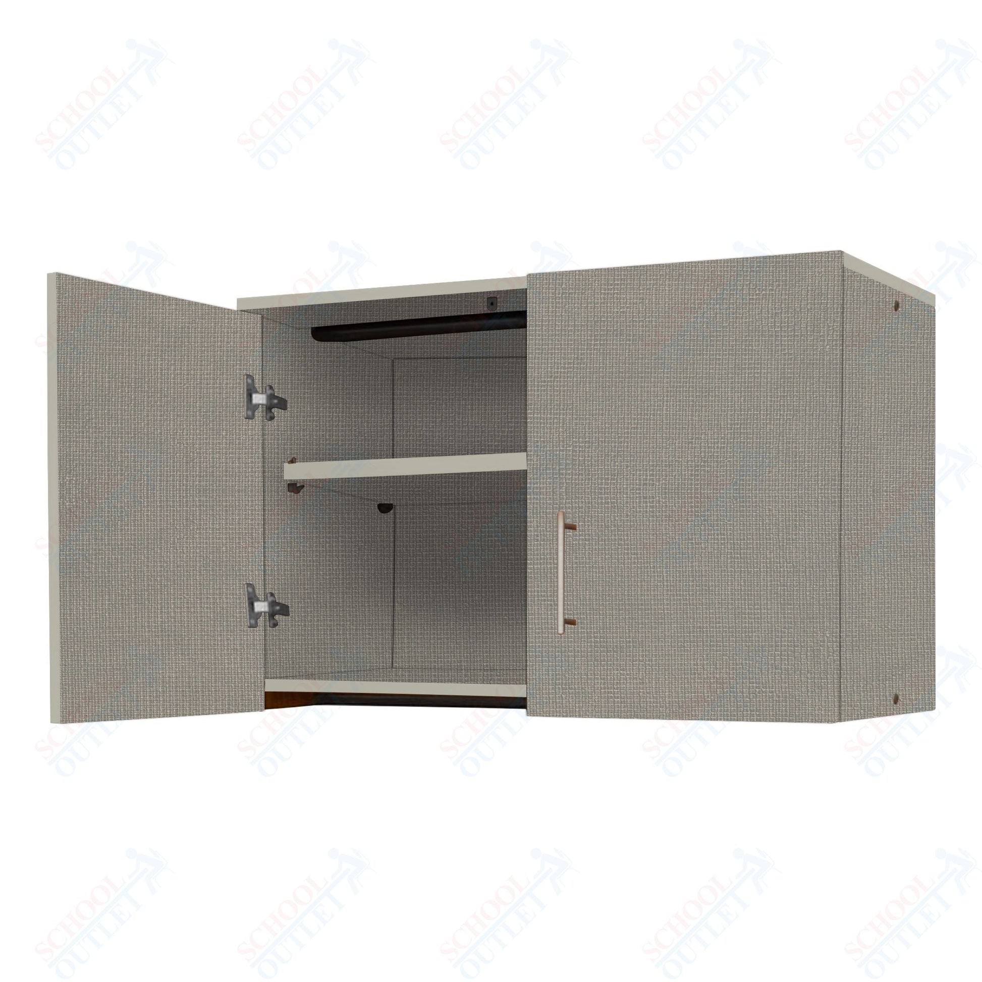 Marco Mobile Base Casegoods Wall Cabinet with 2 Doors, 1 Adjustable Shelf - 24"H x 36"W (3321 - 36241) - SchoolOutlet