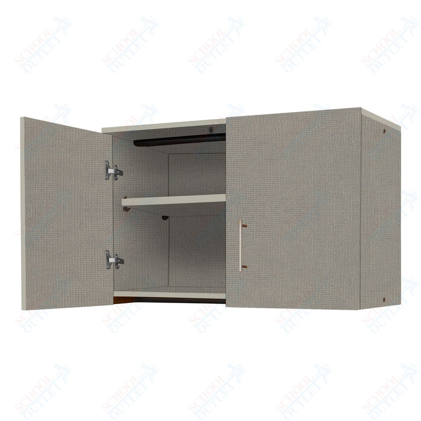 Marco Mobile Base Casegoods Wall Cabinet with 2 Doors, 1 Adjustable Shelf - 24"H x 36"W (3321 - 36241) - SchoolOutlet