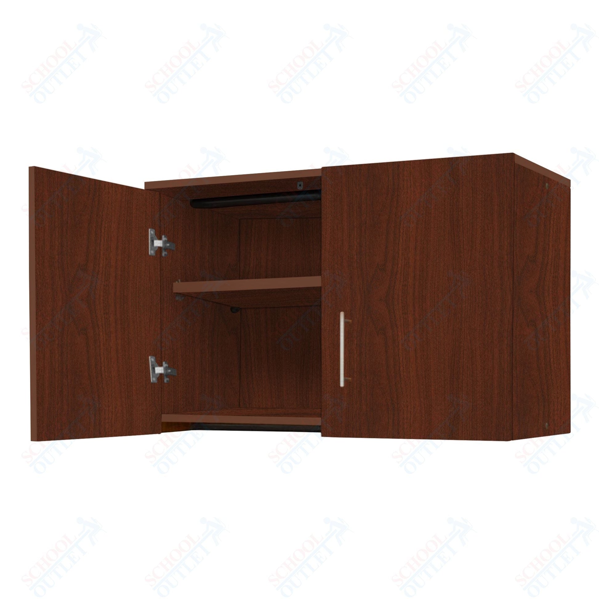Marco Mobile Base Casegoods Wall Cabinet with 2 Doors, 1 Adjustable Shelf - 24"H x 36"W (3321 - 36241) - SchoolOutlet
