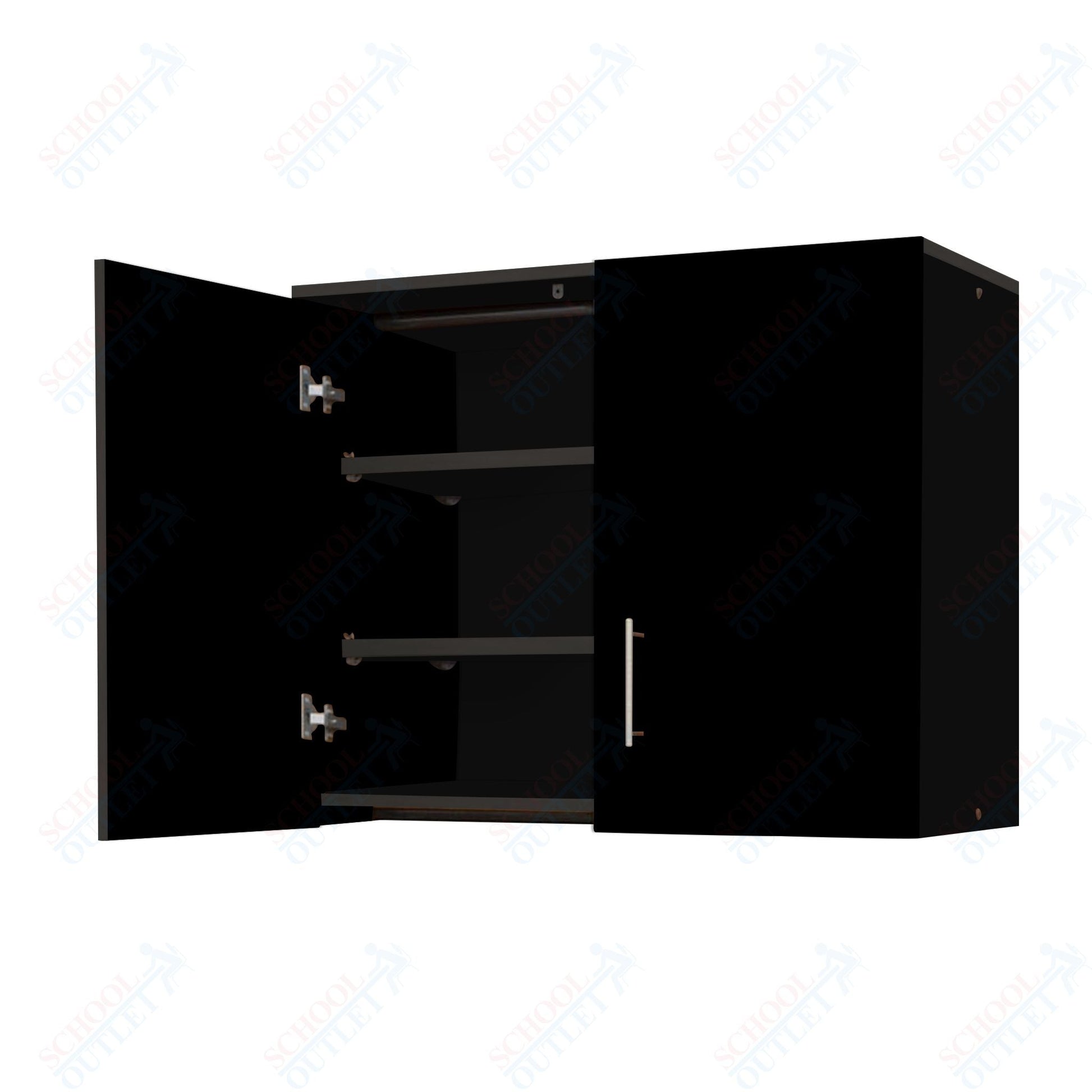 Marco Mobile Base Casegoods Wall Cabinet with Divider, 2 Doors and 4 Adjustable Shelves - 30"H x 48"W (3322 - 48301) - SchoolOutlet