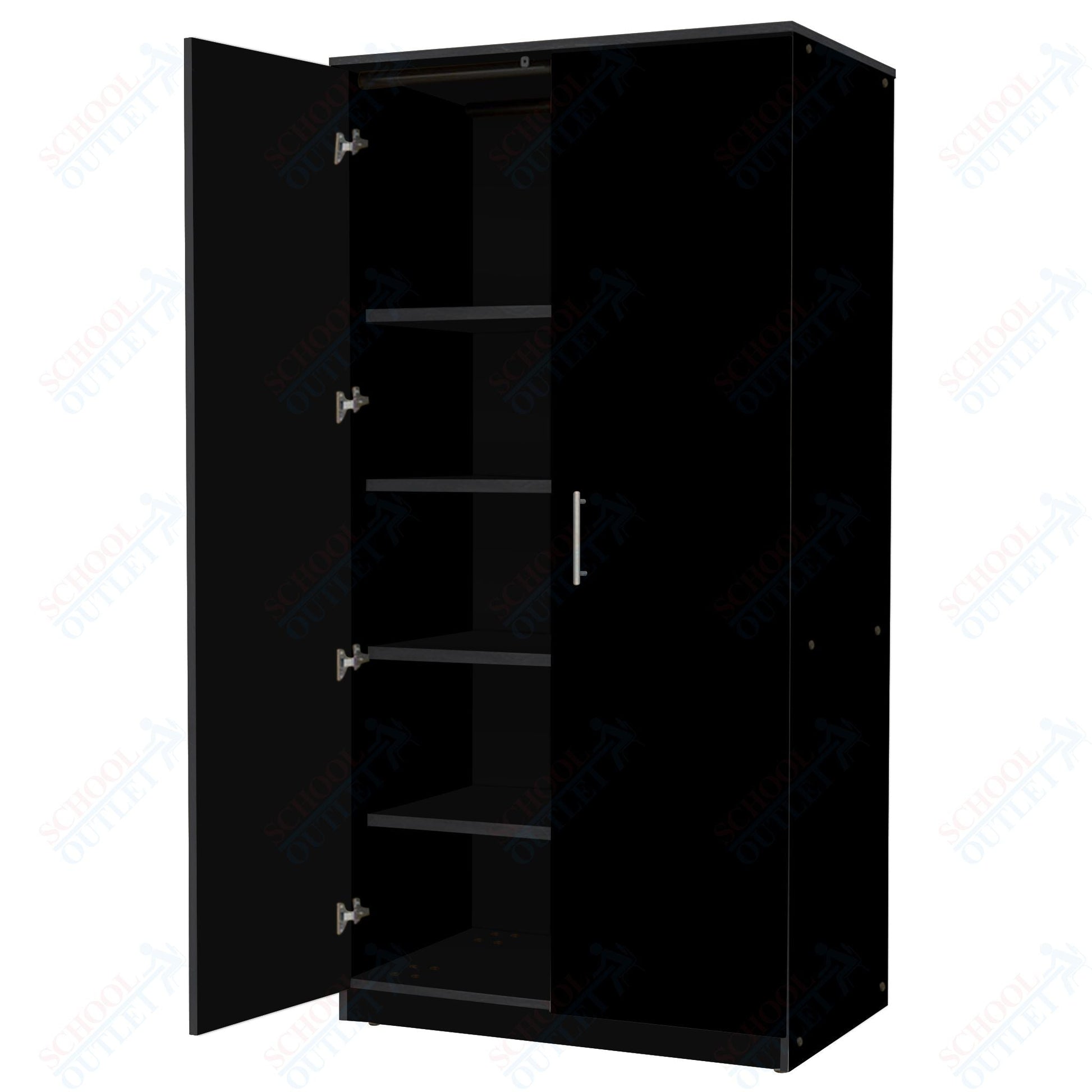 Marco Mobile General Storage Tall Cabinet with Doors, 4 Adjustable Shelves - 72"H x 36"W x 30"D (3331 - 36724) - SchoolOutlet