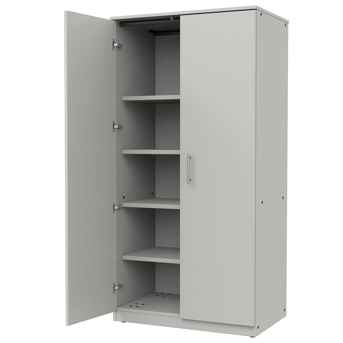 Marco Mobile General Storage Tall Cabinet with Doors, 4 Adjustable Shelves - 72"H x 36"W x 30"D (3331 - 36724) - SchoolOutlet