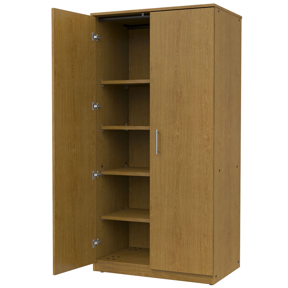 Marco Mobile General Storage Tall Cabinet with Doors, 4 Adjustable Shelves - 72"H x 36"W x 30"D (3331 - 36724) - SchoolOutlet