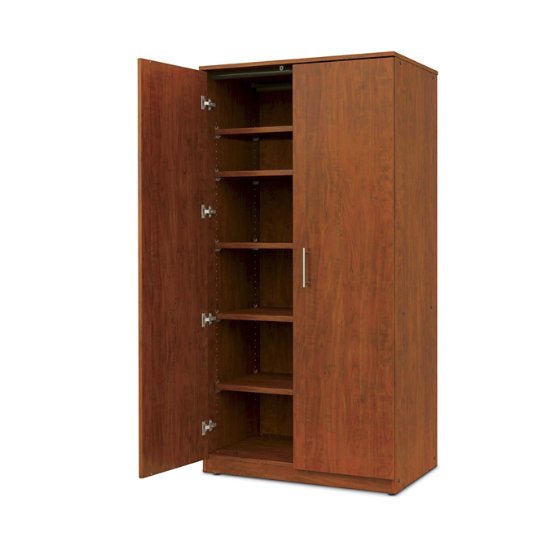 Marco Mobile General Storage Tall Cabinet with Doors, 5 Adjustable Shelves - 84"H x 36"W x 30"D (3331 - 36844) - SchoolOutlet