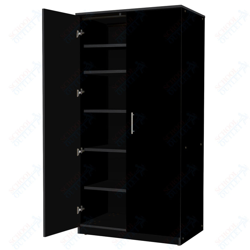 Marco Mobile General Storage Tall Cabinet with Doors, 5 Adjustable Shelves - 84"H x 48"W x 24"D (3331 - 48843) - SchoolOutlet