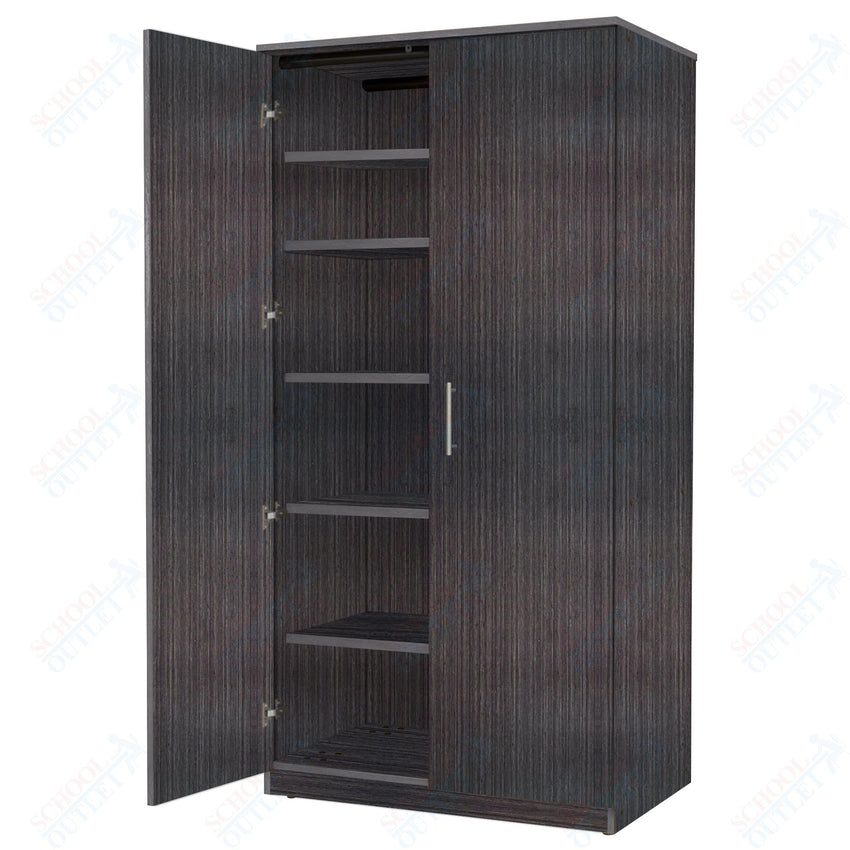 Marco Mobile General Storage Tall Cabinet with Doors, 5 Adjustable Shelves - 84"H x 48"W x 24"D (3331 - 48843) - SchoolOutlet