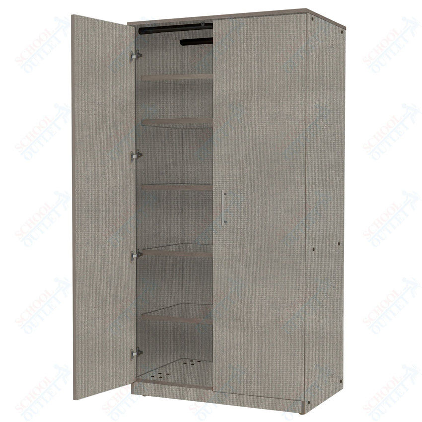 Marco Mobile General Storage Tall Cabinet with Doors, 5 Adjustable Shelves - 84"H x 48"W x 24"D (3331 - 48843) - SchoolOutlet