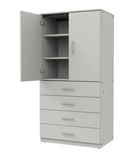 Marco Mobile Tall Cabinet, Doors, 4 Drawers, 2 Adjustable Shelves - 72"H x 36"W x 30"D (3333-36724)