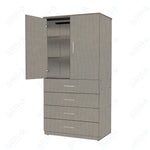 Marco Mobile Tall Cabinet, Doors, 4 Drawers, 2 Adjustable Shelves - 72