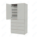 Marco Mobile Tall Cabinet, Doors, 4 Drawers, 3 Adjustable Shelves - 84