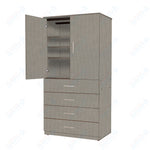 Marco Mobile Tall Cabinet, Doors, 4 Drawers, 3 Adjustable Shelves - 84
